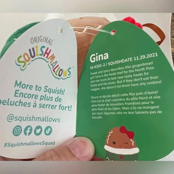 KELLYTOY | Squishmallows, Gina the gingerbread girl - Picture 7 of 11